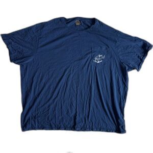 VINTAGE Polo Ralph Lauren 4XLT T-Shirt Navy Nautical Back Graphic Big Tall Prep